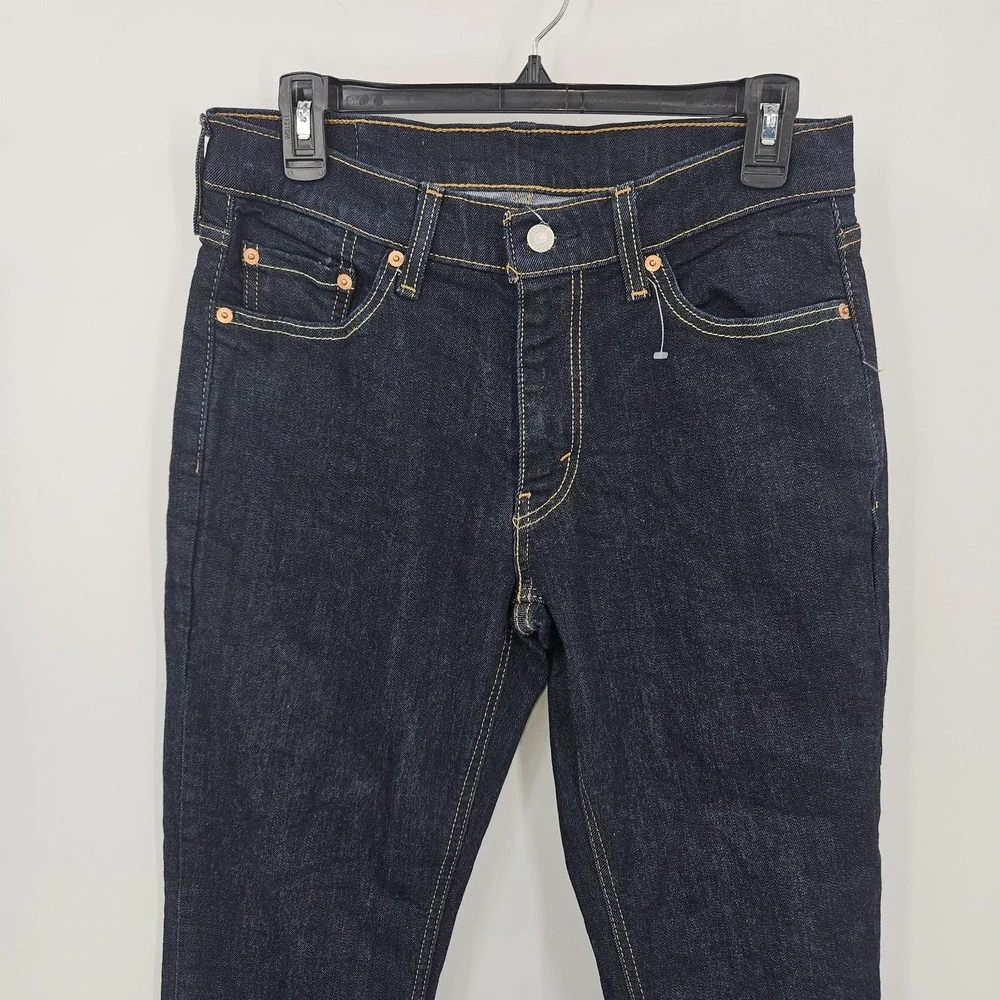 Levis Jeans Mens 30x30 Dark Wash Straight Leg‎ Denim Stretch Classic Fit Preppy